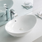 Résistant pour chauffer l'évier de salle de bains de plan de travail ébréchant la forme ovale de lavabo d'éraflure